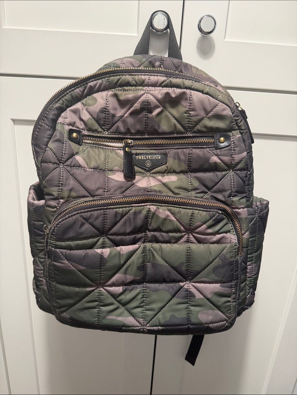 TWELVElittle Quilted Camo Companion Backpack